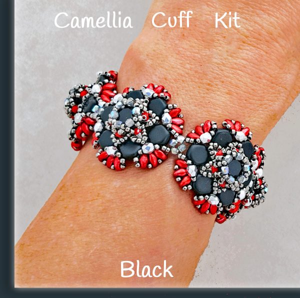 Camellia Cuff Beaded Bracelet Kit - Glorianne Ljubich Design