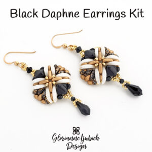 Black Daphne Beaded Earrings Kit