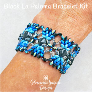 Black Shaped Bead Bracelet Kit