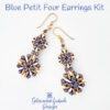 Blue Petit Four Earrings Kit600 Blue QuadraTile Bead Earrings Kit