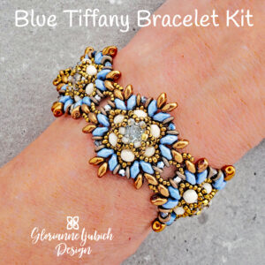 Blue Tiffany Bracelet Beadwork Kit