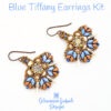 Blue Earrings Beadweaving Kit