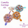 Camellia Beadwork Earrings Kit