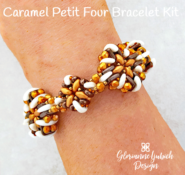 Caramel Beaded Bead Bracelet Kit