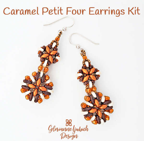 Topaz Crescent Bead Earrings Kit