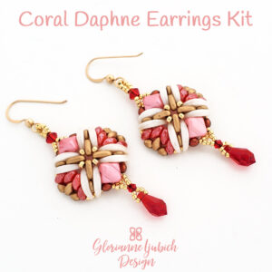 Coral Daphne Earrings Beading Kit