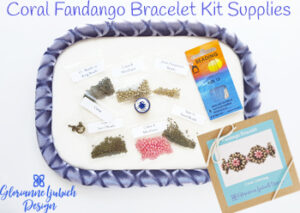 Coral Fandango Bracelet Kit Supplies