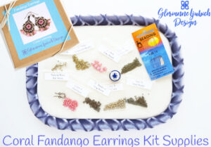 Coral Fandnago Earrings Kit Supplies