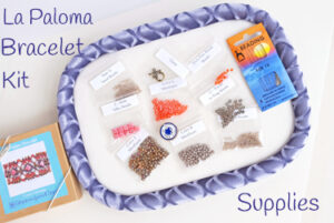 La Paloma Beaded Bracelet Kit Supplies