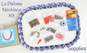 La Paloma Beaded Necklace Kit Supplies