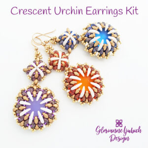 Crescent Urchin Beadwork Earrings Kit
