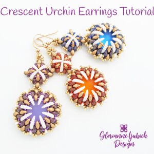 Crescent Urchin Beadwork Earrings Tutorial