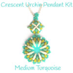 Crescent Urchin Pendant Kit Medium Turquoise300