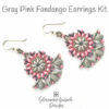 Gray Pink Fandango Earrings Kit 600