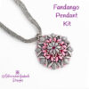 Gray Pink SuperDuo Pendant Kit