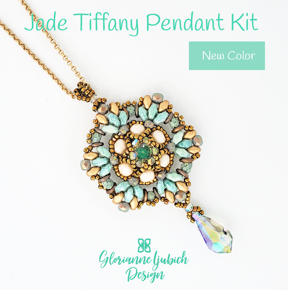 Jade Tiffany Pendant Beading Kit
