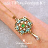 Jade Tiffany Pendant Kit on arm concrete600 Jade Pendant Beading Kit