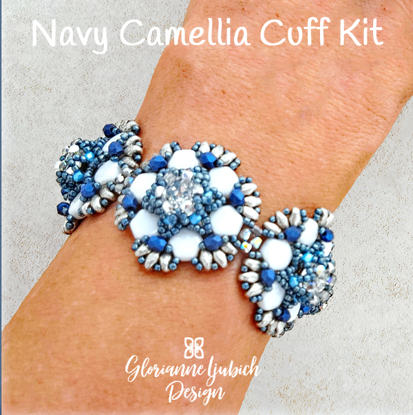 Navy Shaped Bead Bracelet Kit