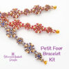 Petit Four Bracelet Kit 3 on white600 QuadraTile Bracelet Beading Kit