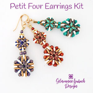 Petit Four Earrings Beadweaving Kit
