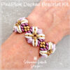 Pink Plum Daphne Bracelet on wrist600 Pink Plum Bead Cuff Kit