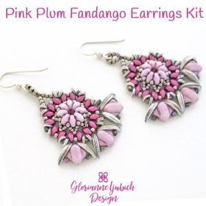 Pink Plum Silky Bead Earrings Project