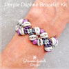 Purple Daphne Bracelet on wrist600 Purple Bracelet Beading Set