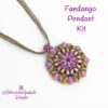 Purple & Sage Beadwork Pendant Kit