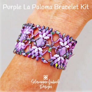 Purple La Paloma Beadwork Bracelet Kit