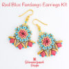 Red Blue Fandango Earrings Kit 600