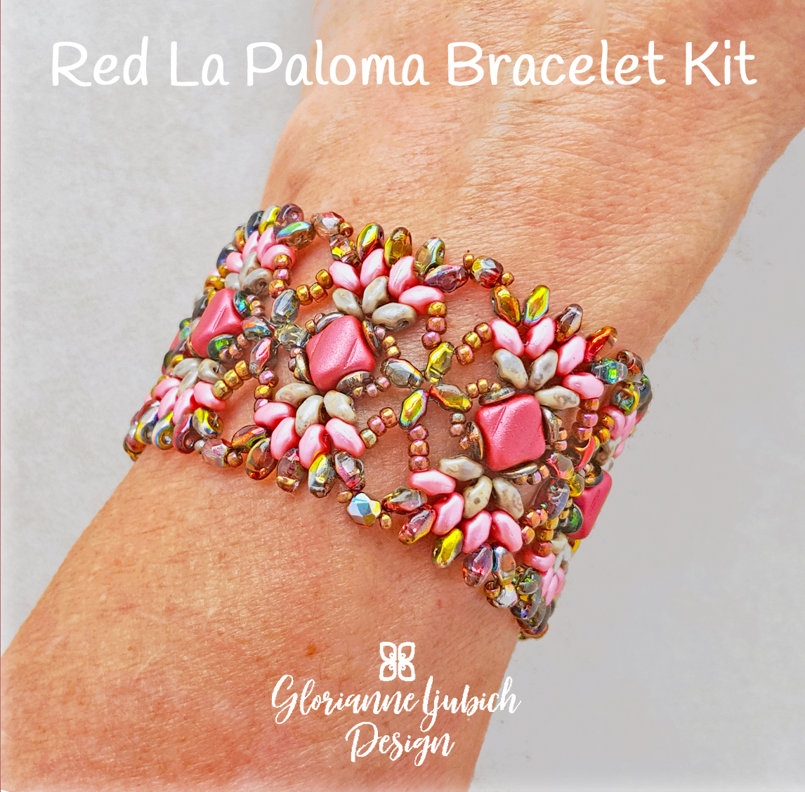 Red La Paloma Shaped Bead Bracelet Kit