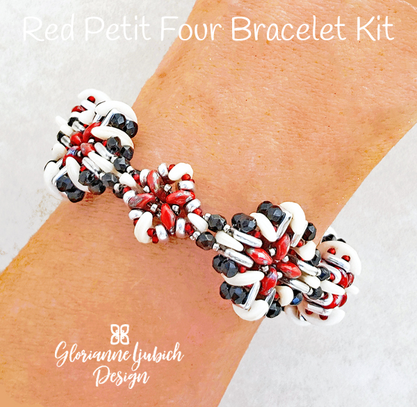 Red Bracelet Shaped Beads Kit
