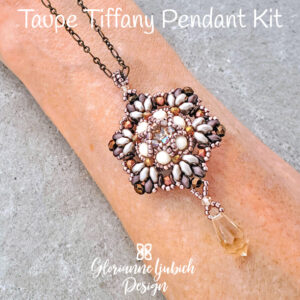 Taupe MiniDuo Pendant Beading Kit