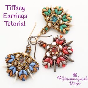 Crescent bead earrings pattern