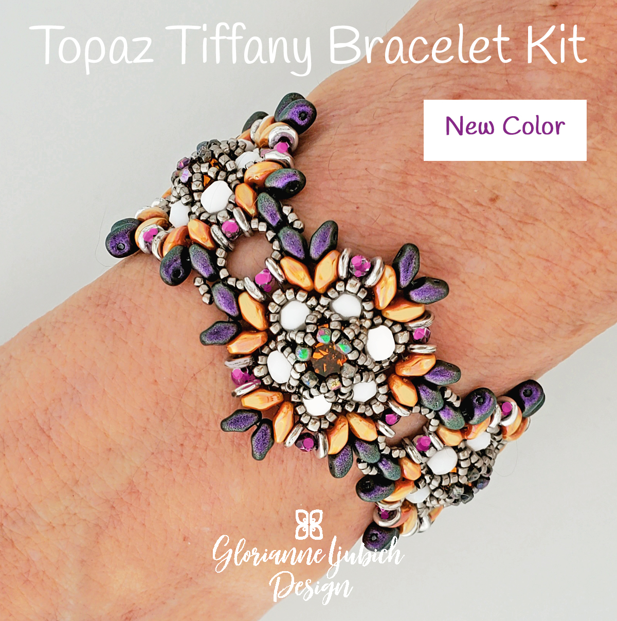 Topaz Tiffany Beaded Bracelet Kit