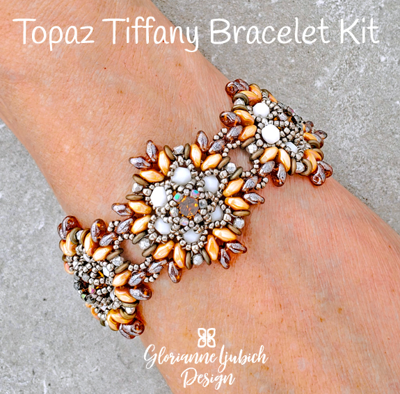 Topaz Crystal Beaded Bracelet Kit