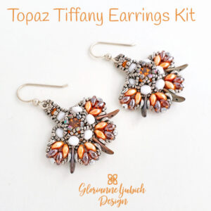 Topaz Crescent Earring Beading Kit