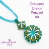 Turquoise Crescent Urchin Pendant Kit