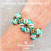 Turquoise Daphne Bracelet on wrist600 Turquoise Bracelet DIY Kit
