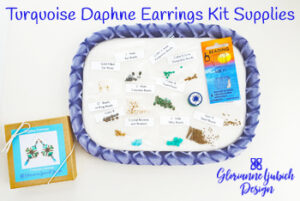 Turquoise Daphne Earrings Kit Supplies