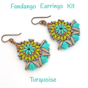 Turquoise Fandango Earrings Bead Set