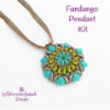 Turquoise Crescent Bead Pendant Kit