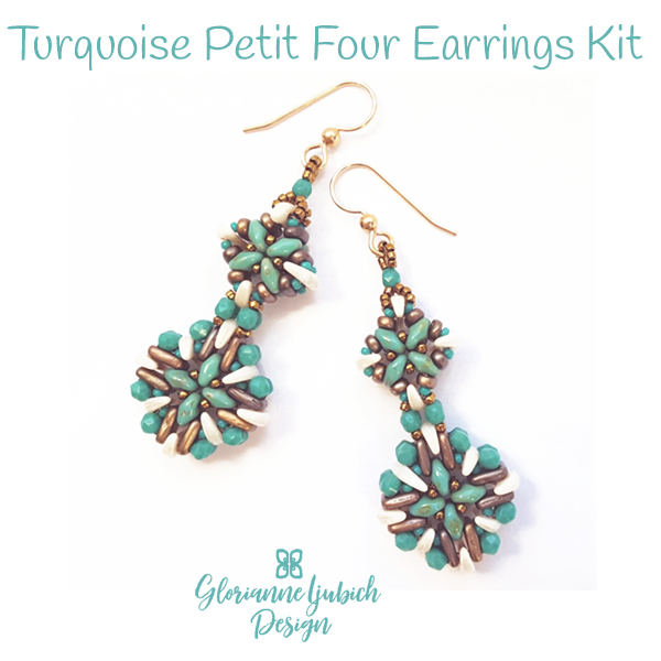 Turquoise Beaded Bead Earrings Project