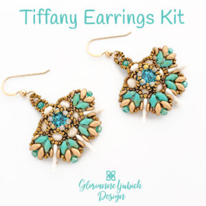 Turquoise Beaded Tiffany Earrings Kit
