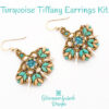 Turquoise Beadweaving Earrings Kit
