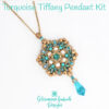 Turquoise Tiffany Pendant600 Turquoise Beaded Pendant Kit