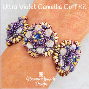 Ultra Violet Camellia Bracelet Bead Kit