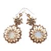 White Taupe Crescent Urchin Earrings Kit