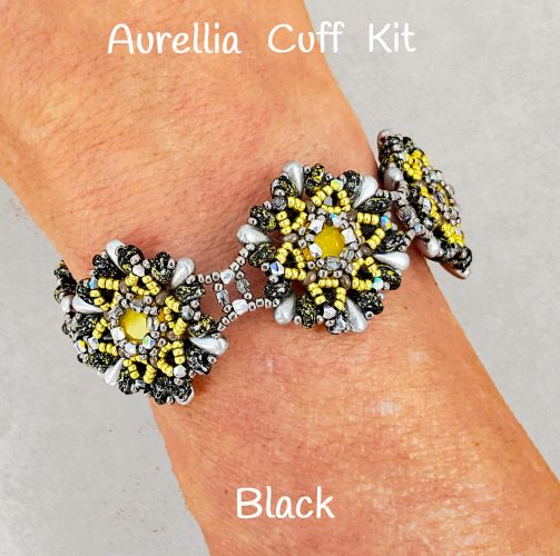 Aurellia Cuff Beadwork Bracelet Kit - Glorianne Ljubich Design