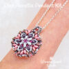 Pink Crystal and Glass Bead Pendant Kit